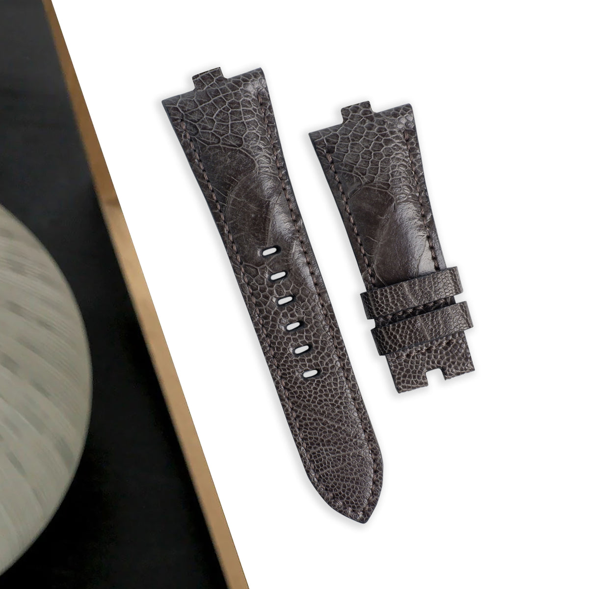 Vacheron Constantin Straps Ostrich Leg Iron Grey Liger Straps