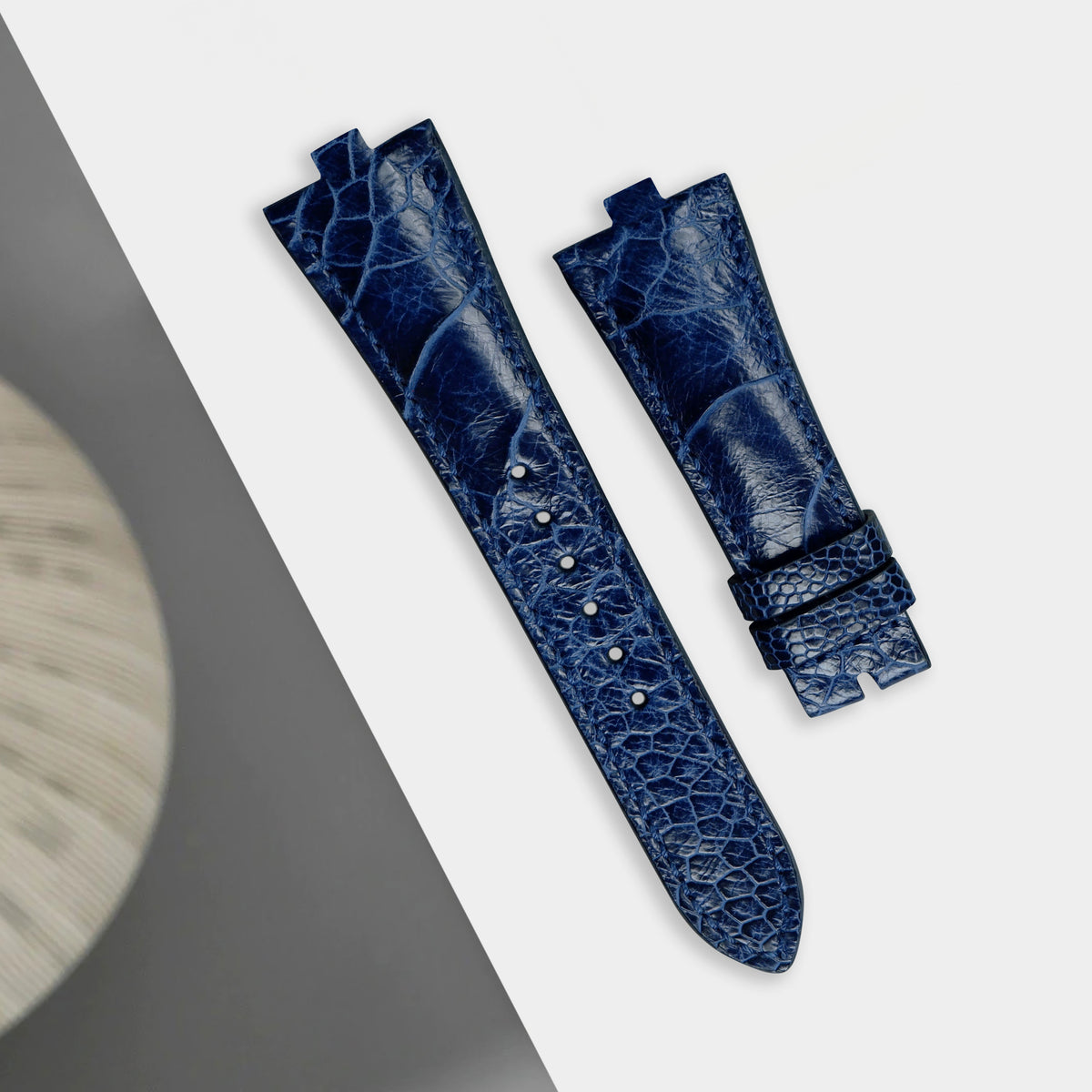 Vacheron Constantin Straps Ostrich Leg Navy Blue Liger Straps