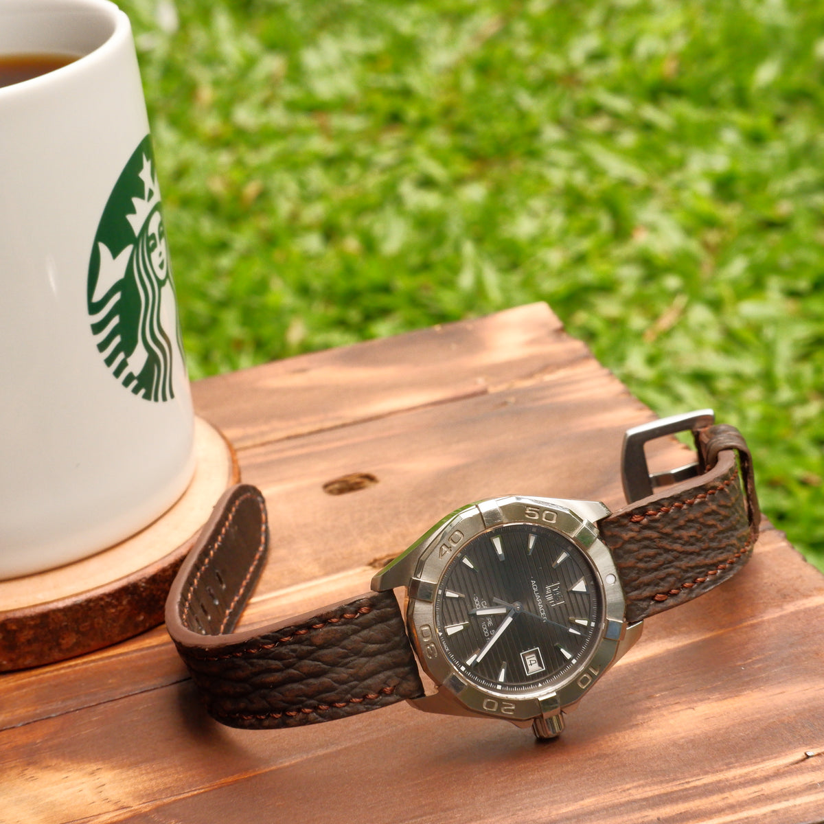 Tag Heuer Aquaracer Straps Shark Brunette Liger Straps