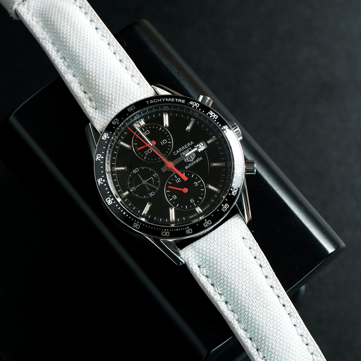 Tag Heuer Carrera Straps Canvas White Liger Straps