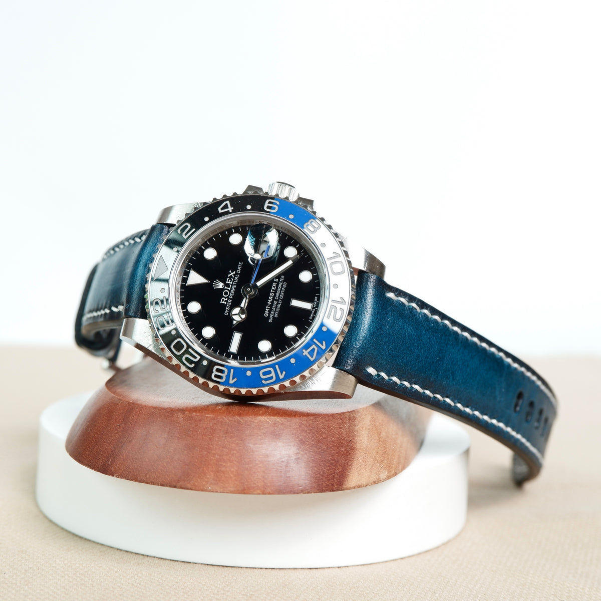 Rolex GMT Master II Batman Straps Dappled Blue