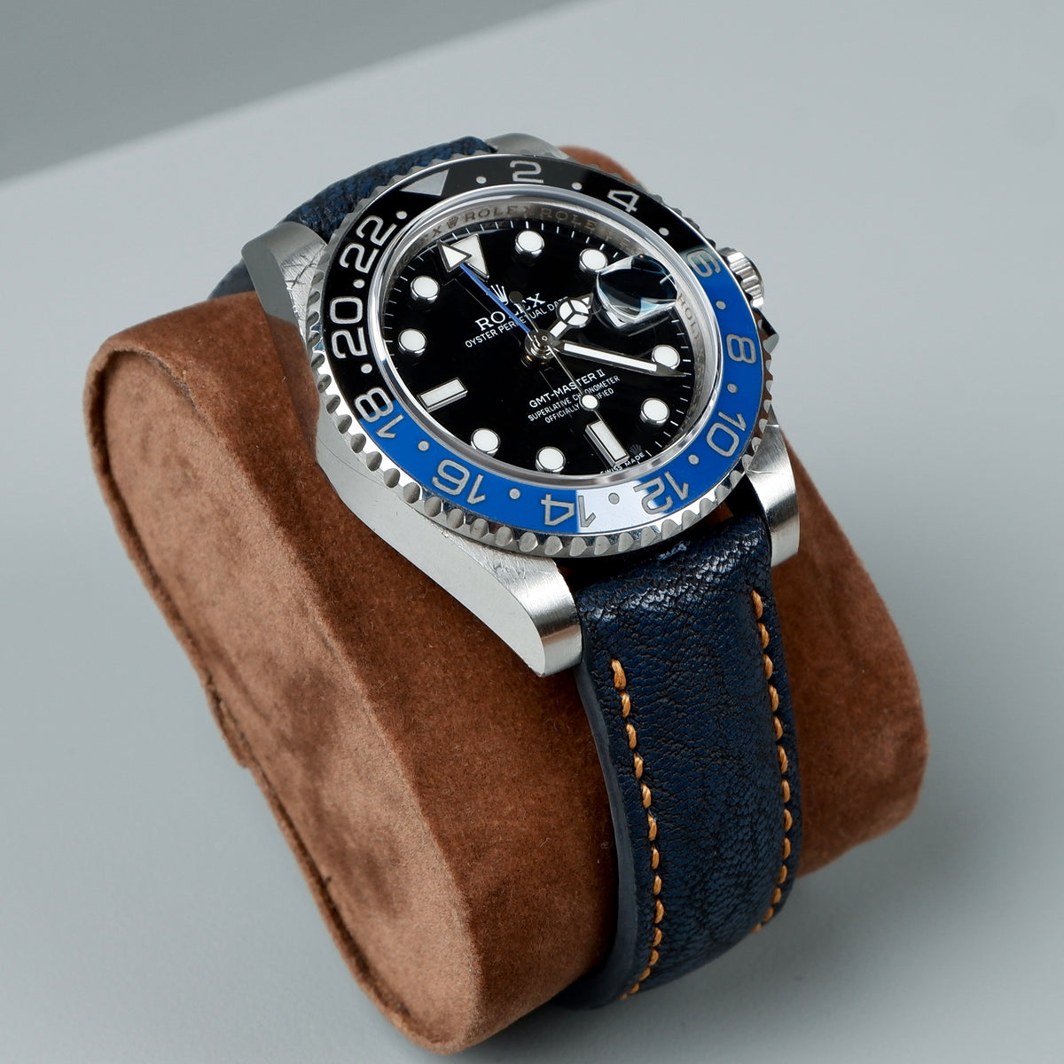 Rolex GMT Master II Batman Straps Elephant Navy Blue