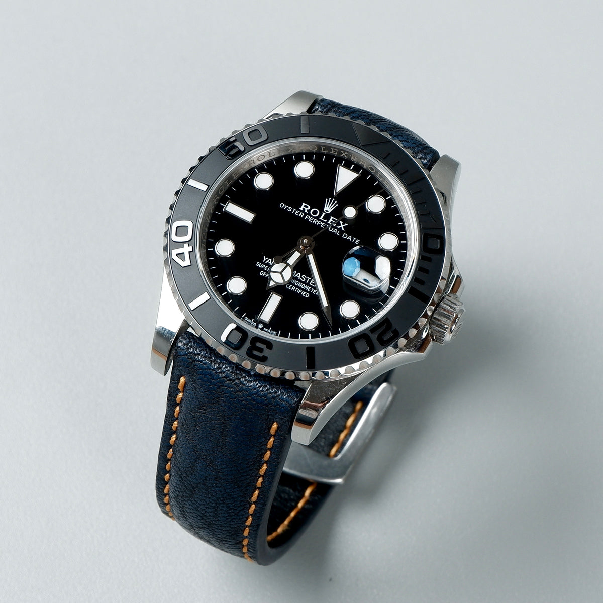 rolex yacht master navy