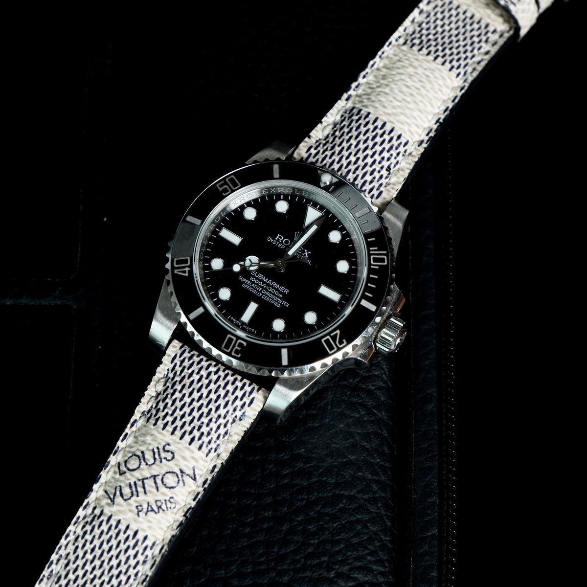 Rolex Submariner Straps - Louis Vuitton Ebene Logo – Liger Straps