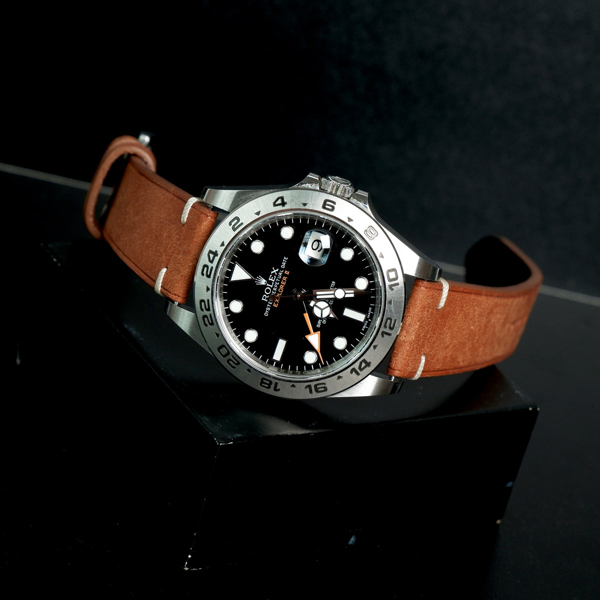Rolex Explorer Straps Minimalist Diablo Brown – Liger Straps
