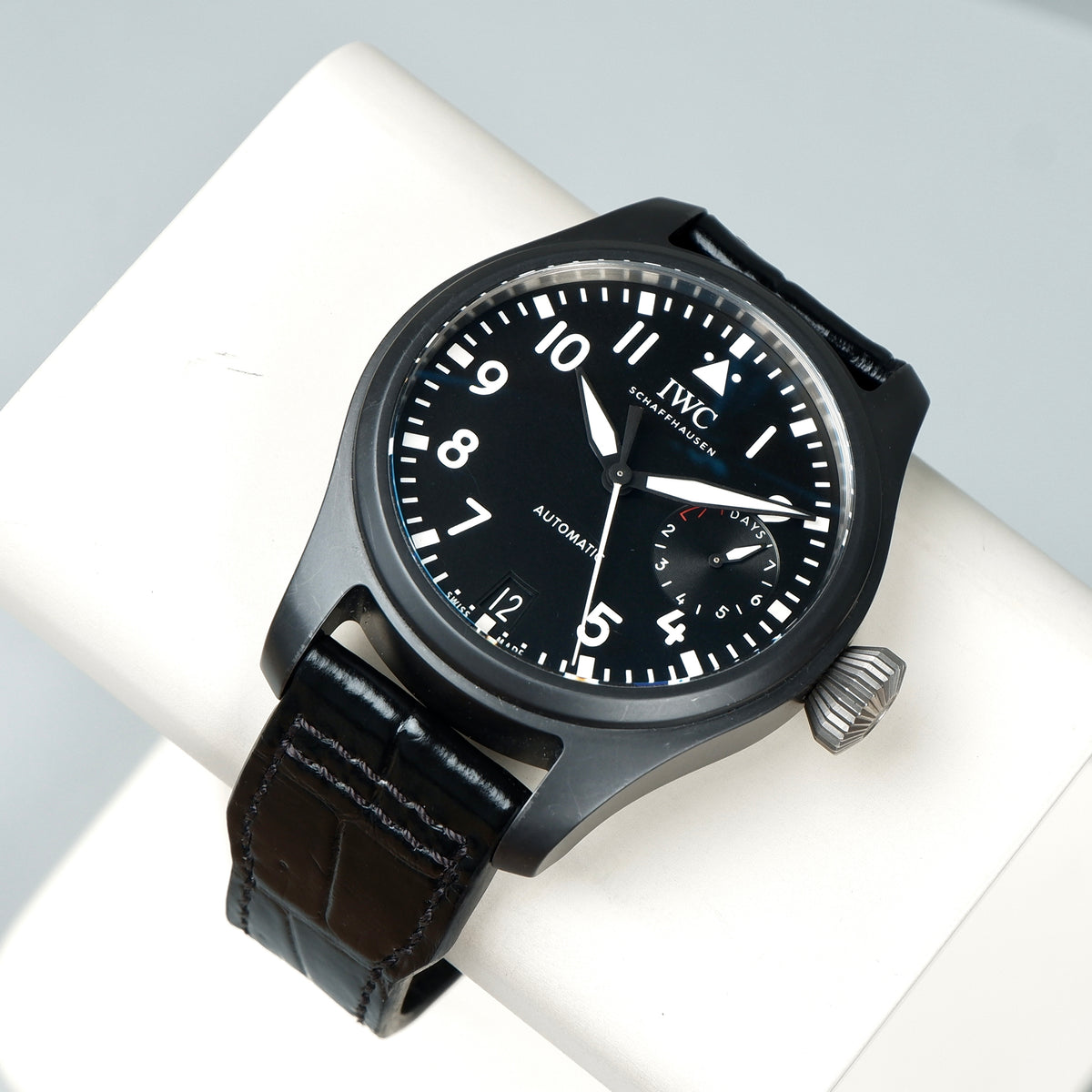 IWC アリゲータベルト XSsize 楽天市場】IWC ポルトギーゼ 対応 マットアリゲータ 竹斑 ワニ革