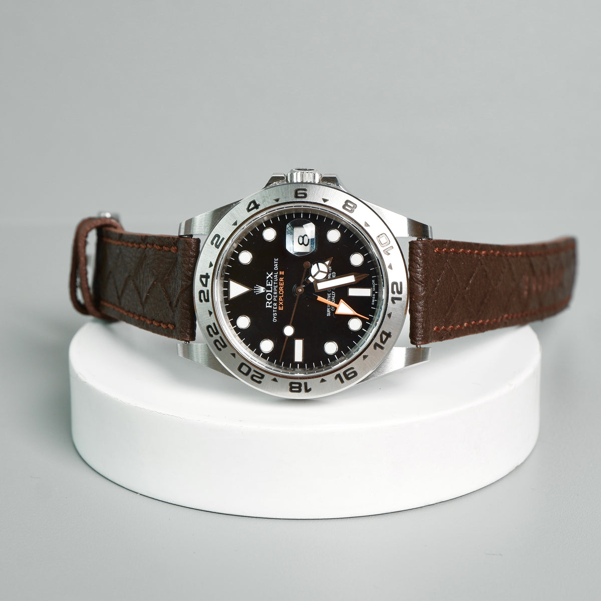 Rolex Explorer Straps Bottega Espresso Brown Liger Straps