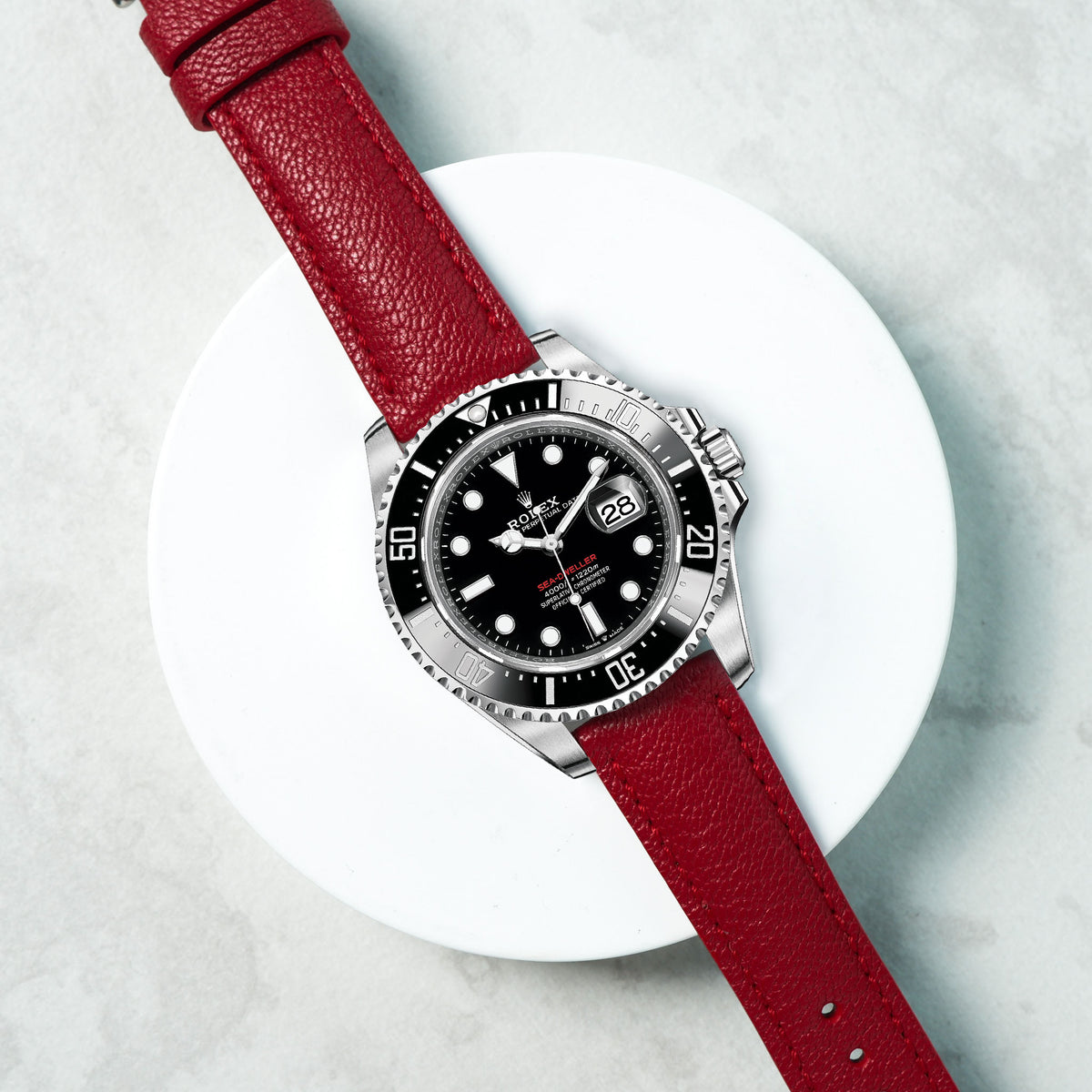 Rolex Sea-Dweller Straps - Chevre Red – Liger Straps