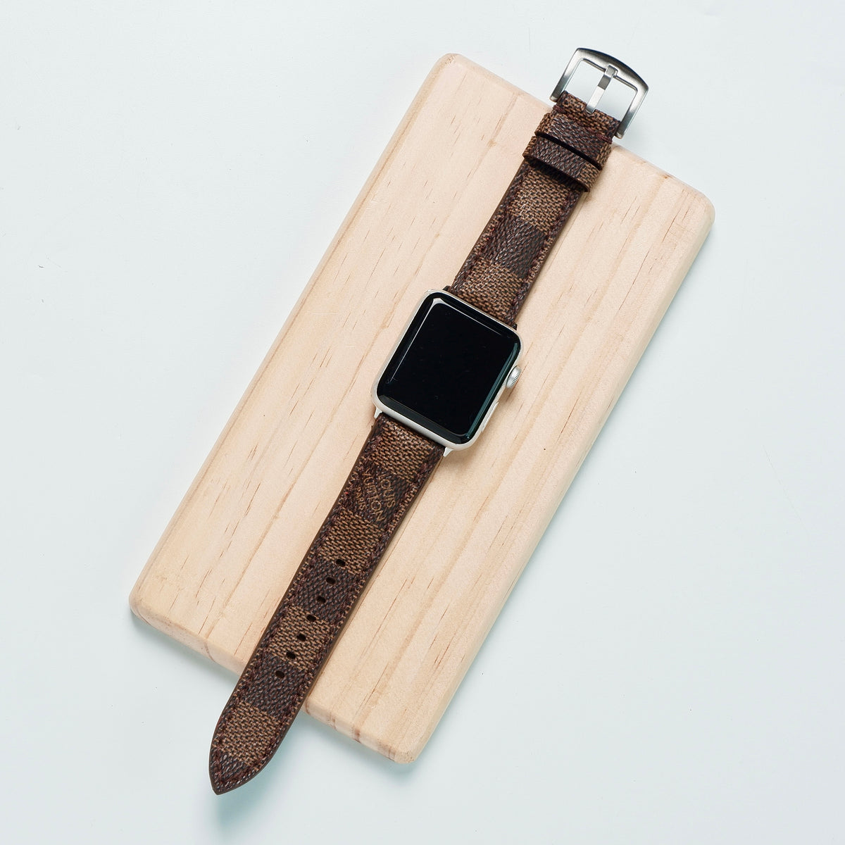 lv leather apple watch bands for women