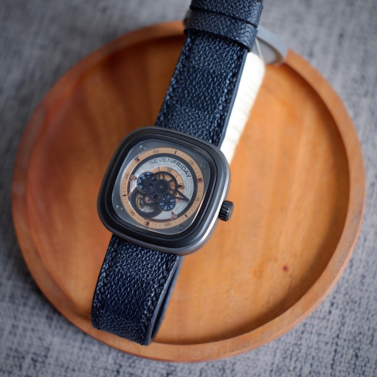 Sevenfriday straps - Louis Vuitton Ebene No Logo – Liger Straps