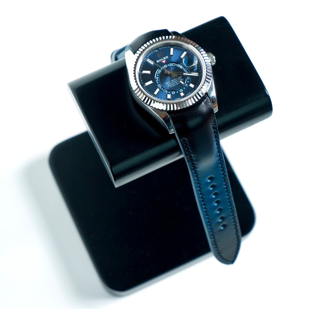 Curved End Straps Cabrio Blue Liger Straps