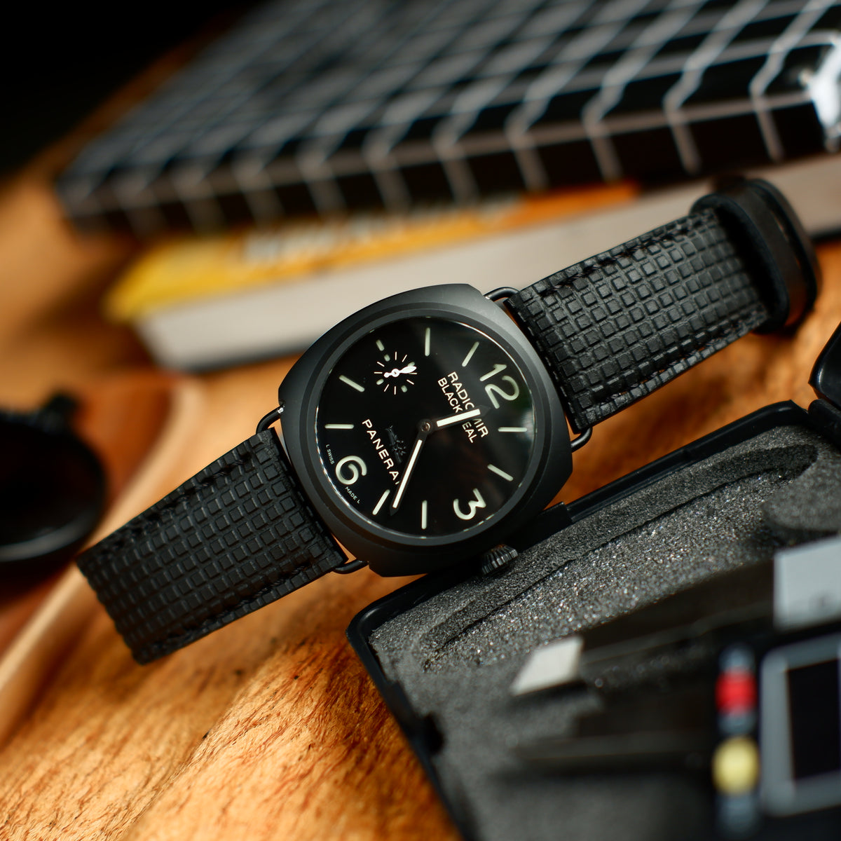 Panerai Radiomir Straps Chessboard Black – Liger Straps
