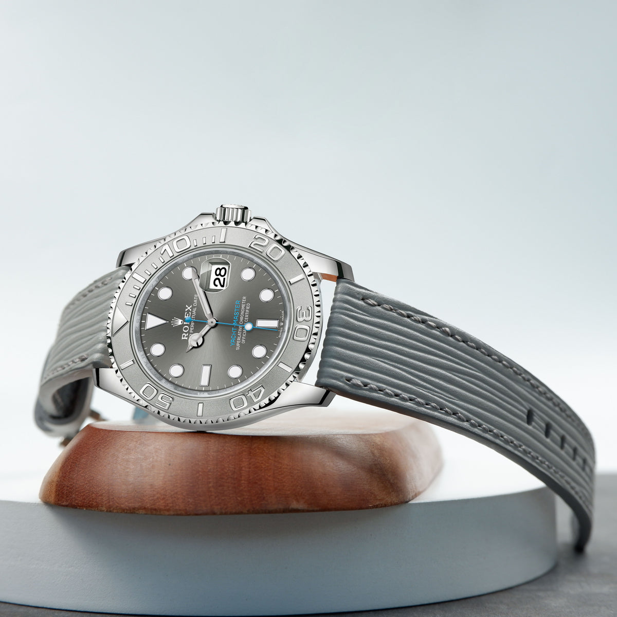 Rolex Yacht Master Straps - Epi Light Grey – Liger Straps
