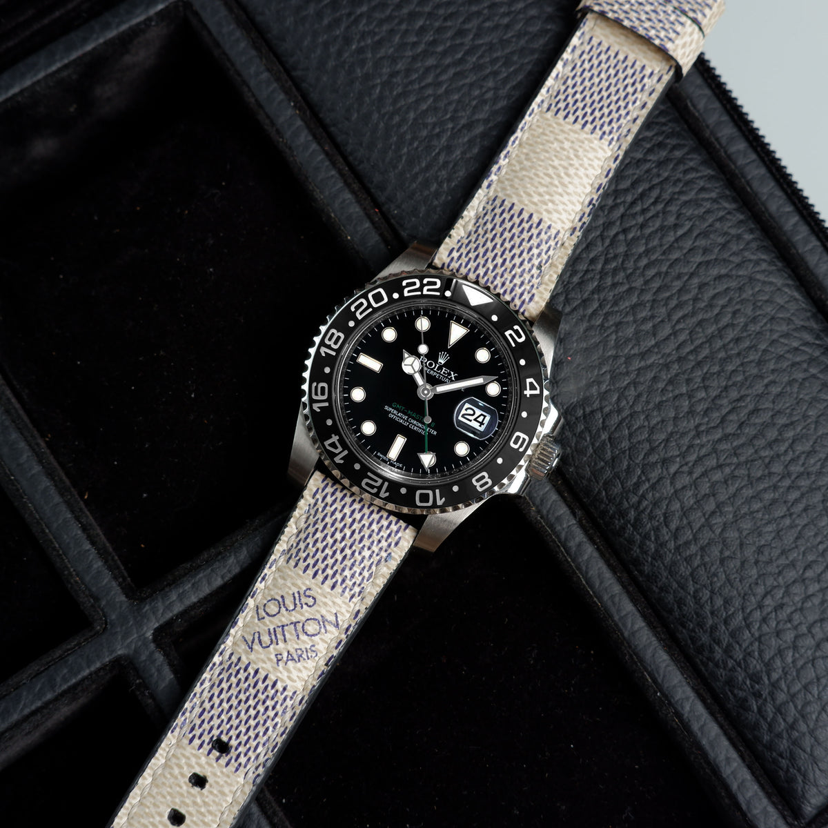 Other Breitling Watches Straps - Louis Vuitton Damier Azur No Logo