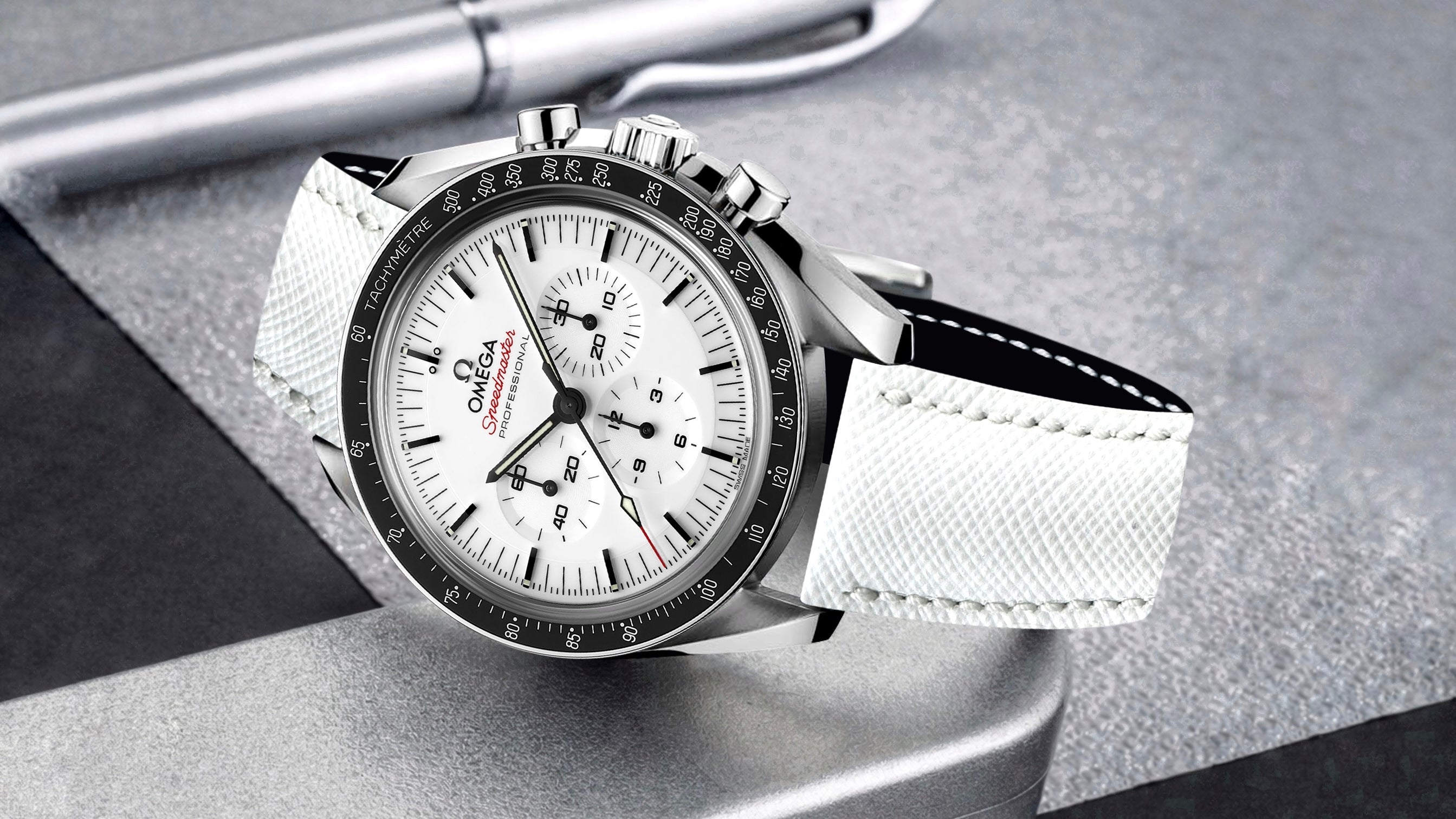 Omega Speedmaster Moonwatch in White Lacquer — A familiar icon