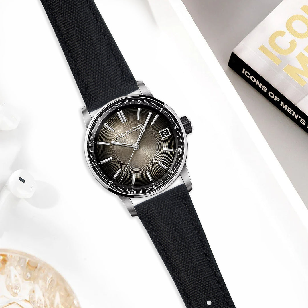 AP Code 11.59 Straps - AP Canvas Black – Liger Straps