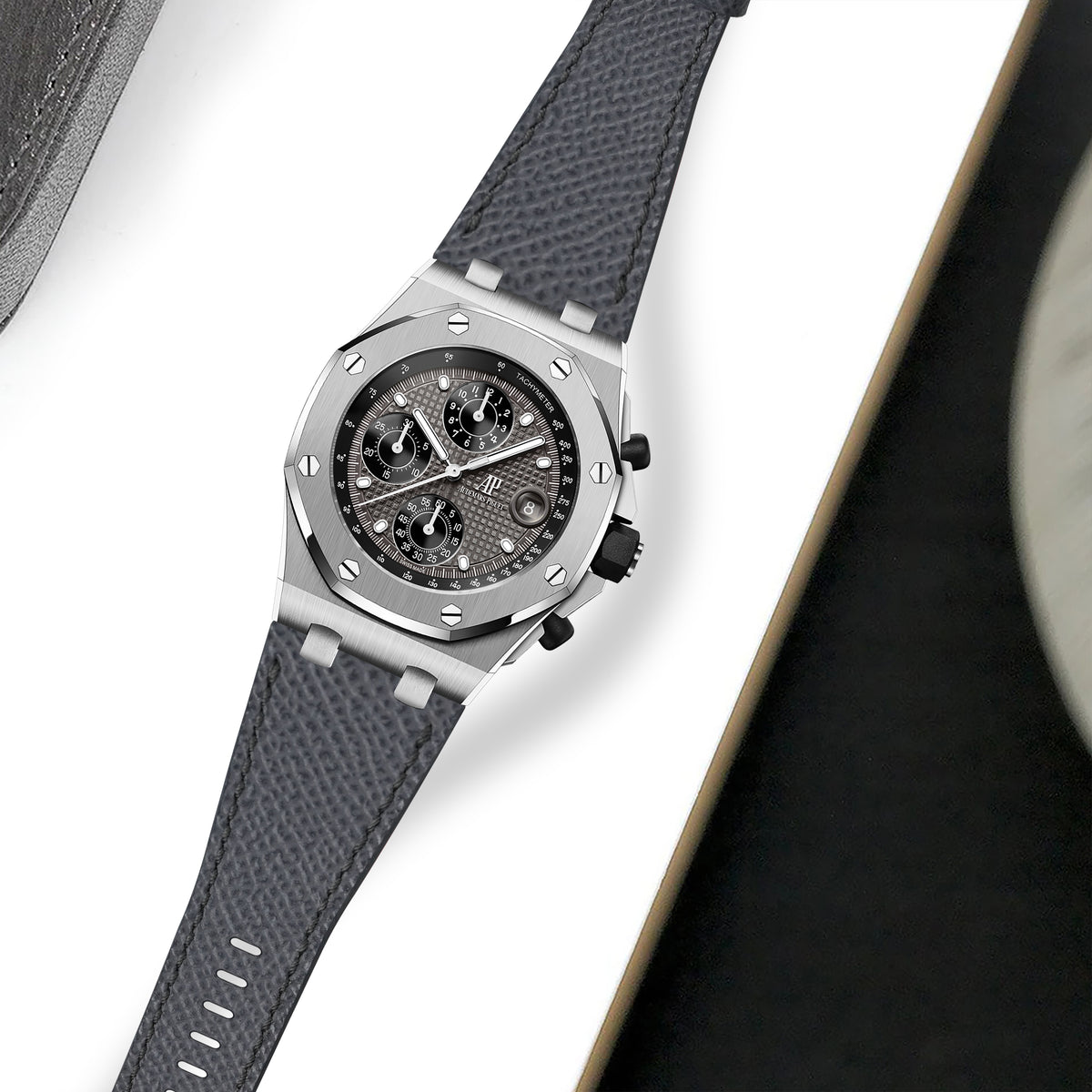 AP ROO 42mm Straps - AP Epsom Grey – Liger Straps
