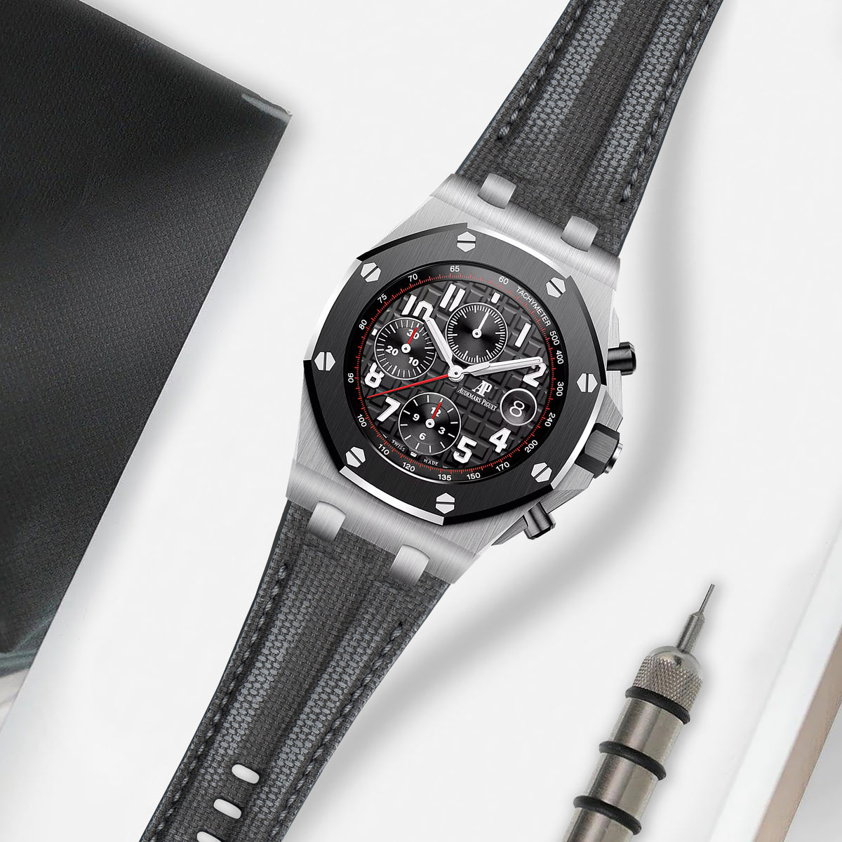 AP ROO 42mm Straps - AP Phantom Grey – Liger Straps