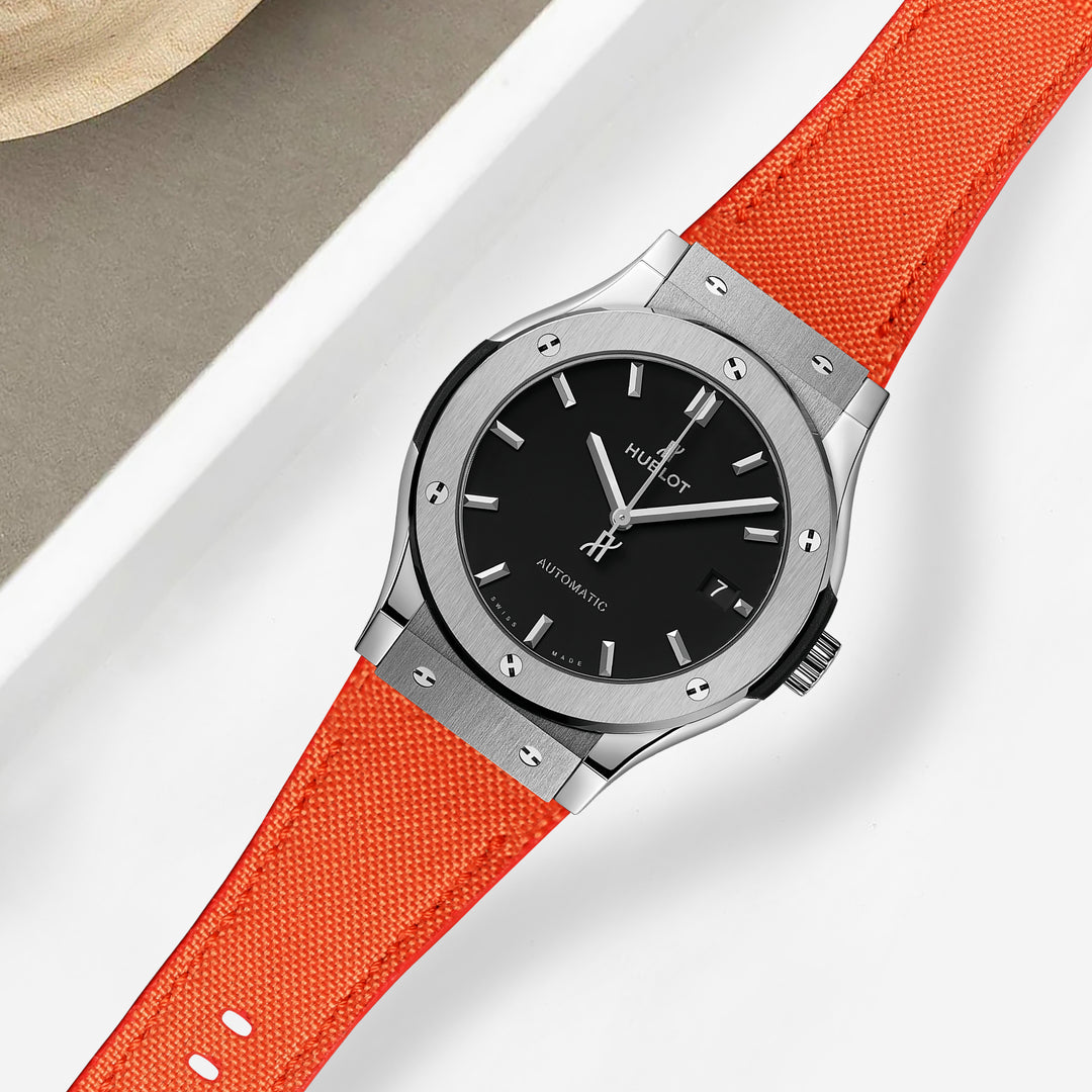 Hublot Straps - Canvas Orange – Liger Straps