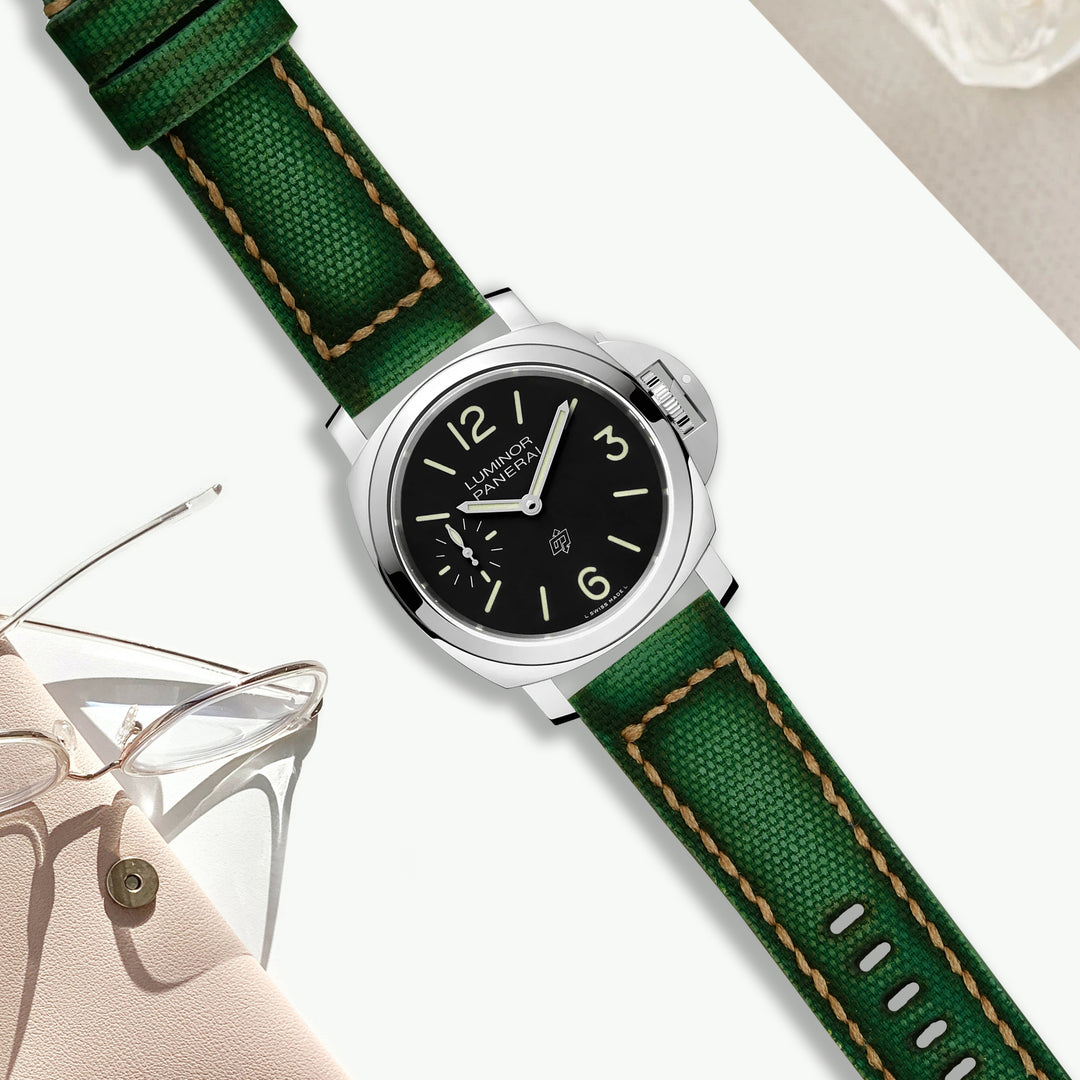 Panerai green canvas strap cheap
