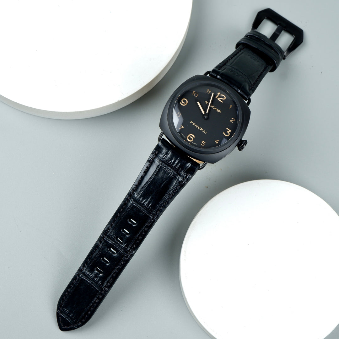 Panerai Radiomir Straps - Croco Black – Liger Straps