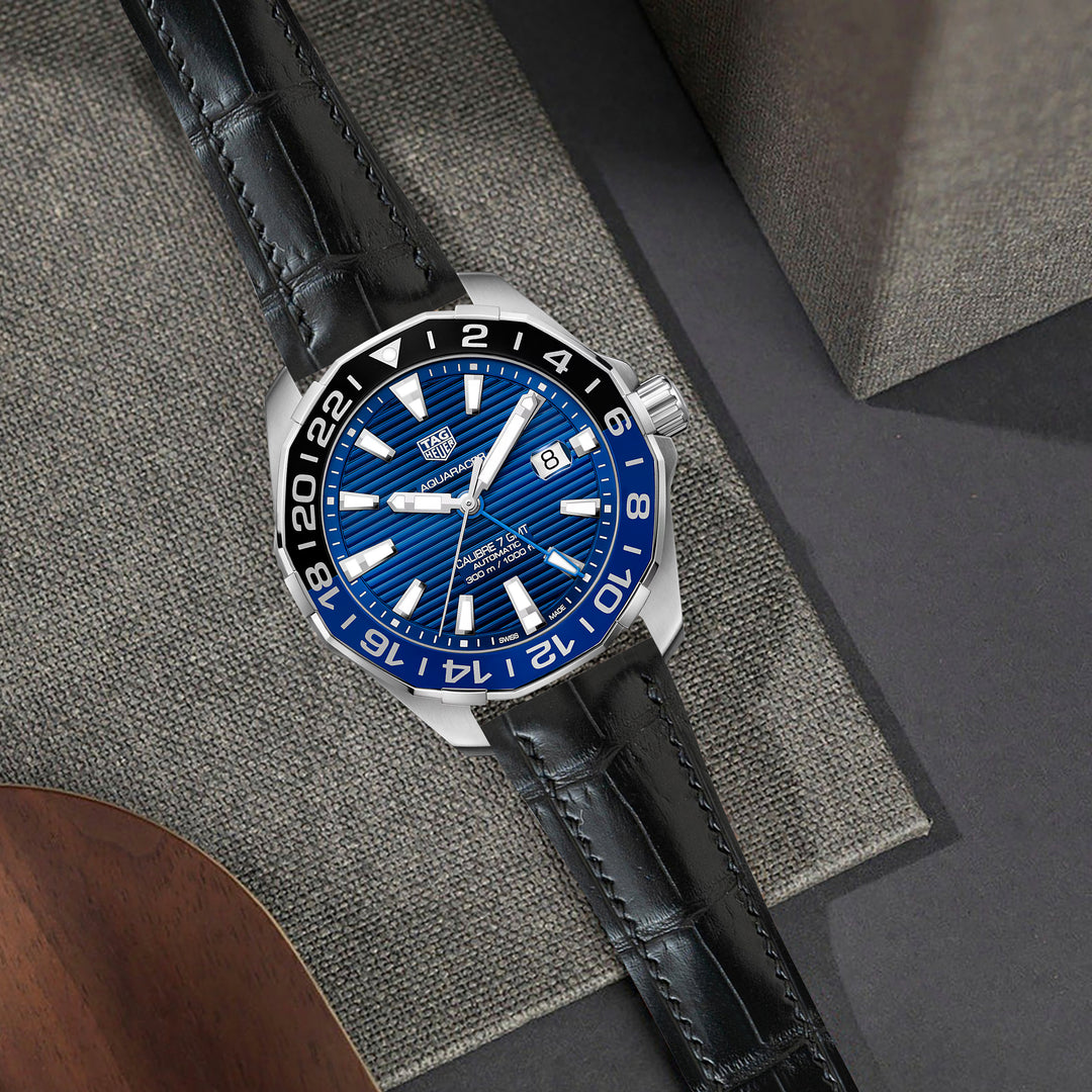 Tag Heuer Aquaracer Straps - Croco Black – Liger Straps