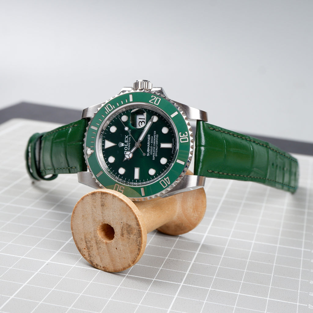 Rolex Submariner Green Hulk Straps - Bottega Dark Green – Liger Straps