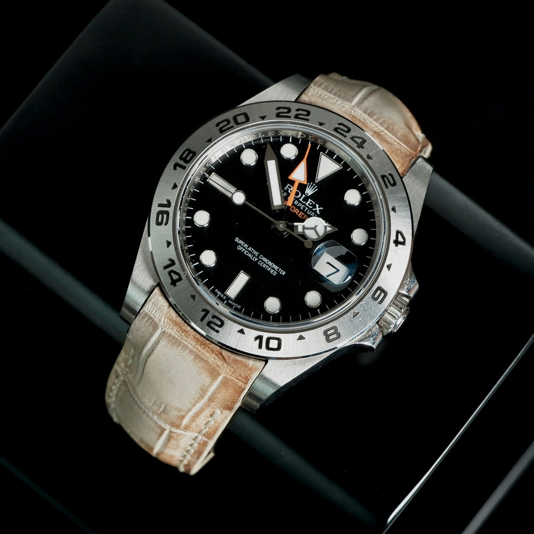 Rolex Explorer Straps - Croco Himalayan – Liger Straps