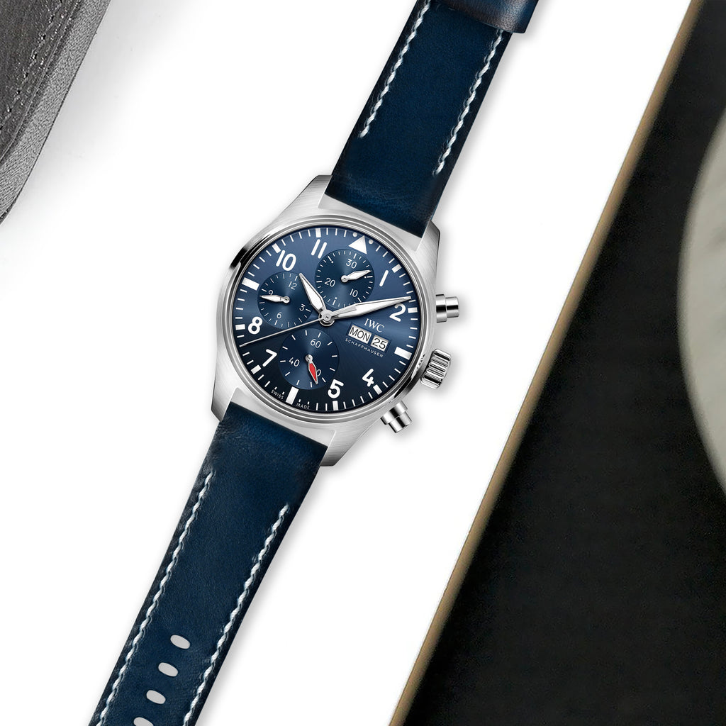 IWC EasX-CHANGE ラバーストラップ 1liger-straps-dappled-blue-iwc