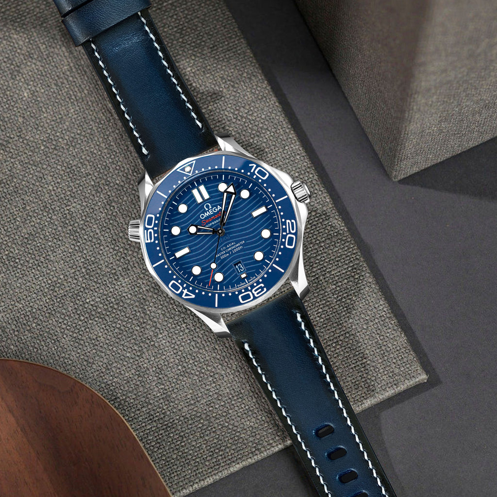 Omega Seamaster Diver 300m Straps - Dappled Blue – Liger Straps