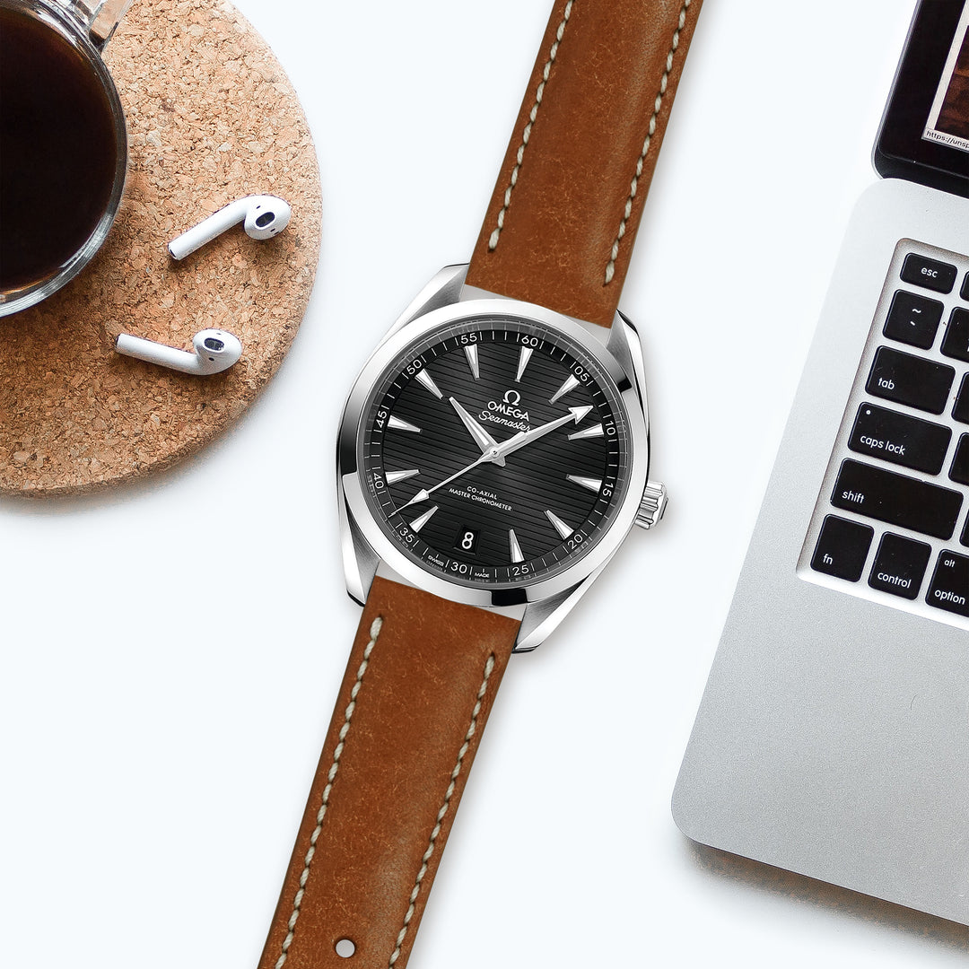 Omega Seamaster Aqua Terra Straps - Diablo Brown – Liger Straps