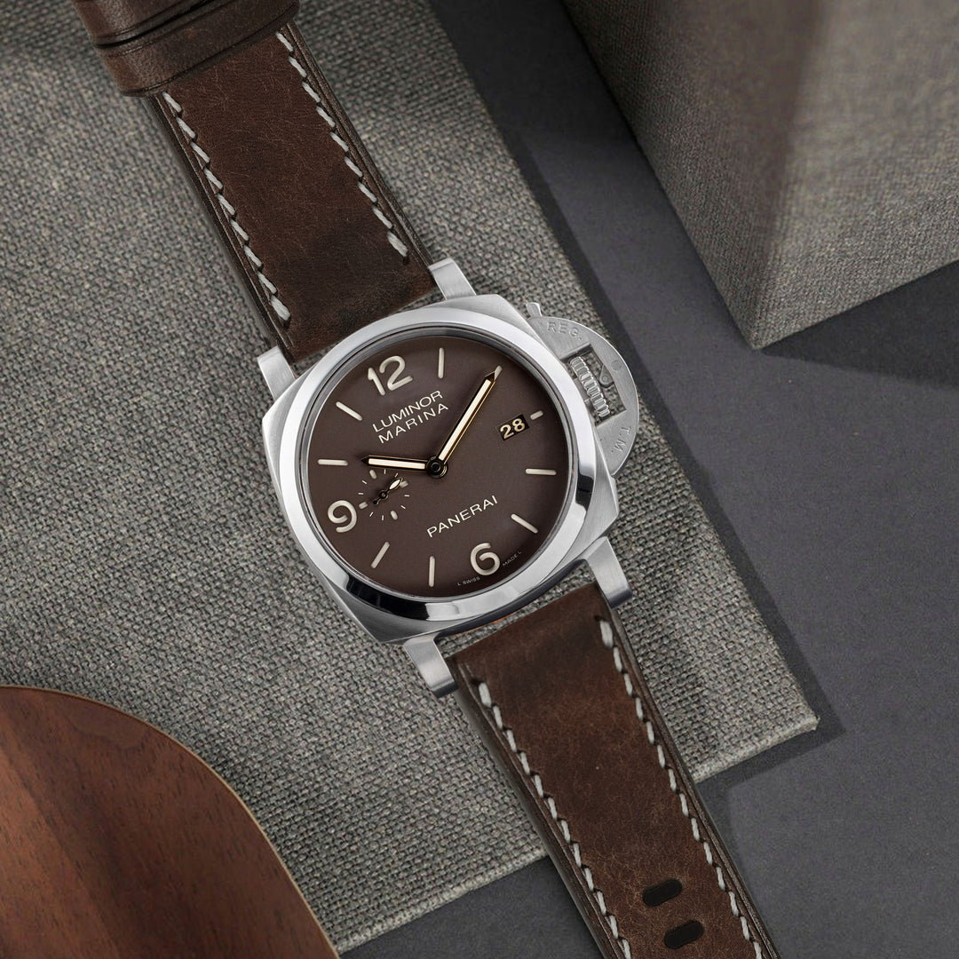 Panerai Luminor Straps - Diablo Dark Brown – Liger Straps