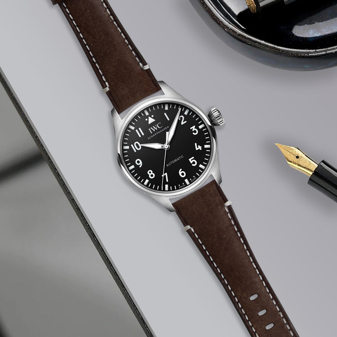 IWC Easx Change Straps - Diablo Dark Brown – Liger Straps