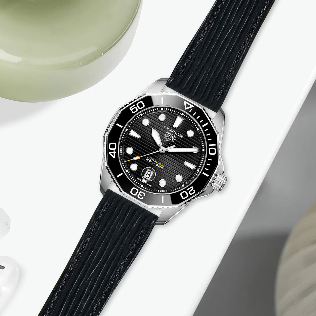 Tag Heuer Aquaracer Straps - Epi Black – Liger Straps