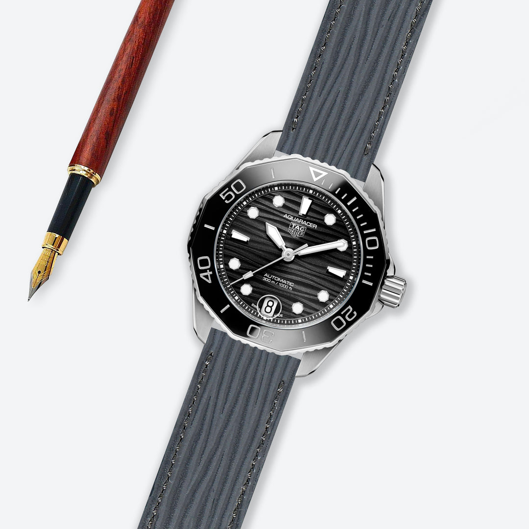 thumbnail image 2 of 20mm Deployment Buckle Clasp For Panerai Leather Strap - Stainless Steel, Brushed Silver 2 of 4