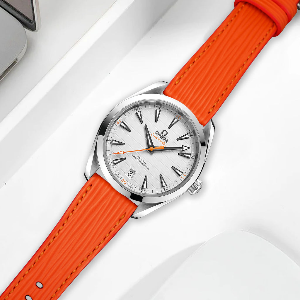 Omega Seamaster Aqua Terra Straps Epi Orange