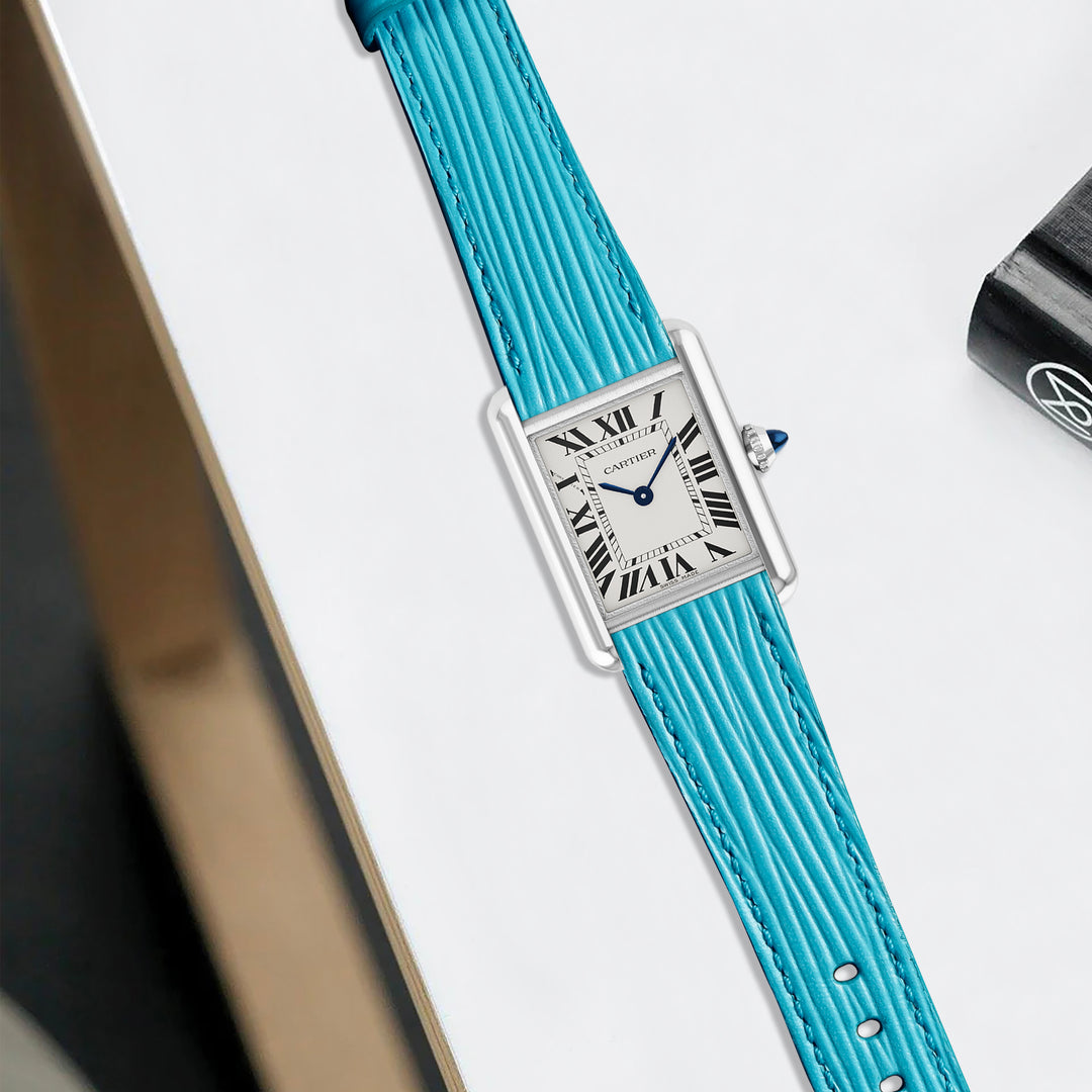 Cartier Tank Straps - Epi Celeste – Liger Straps display picture 3