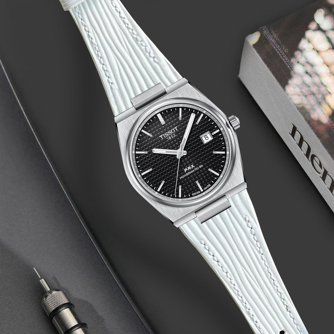Tissot PRX Straps - Epi White – Liger Straps