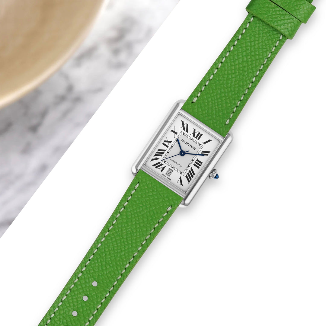 Cartier Tank Straps - Epsom Lime Green – Liger Straps