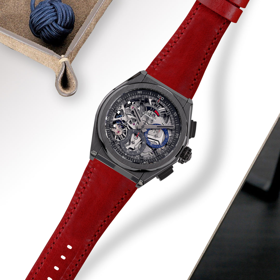Zenith Defy Straps - Ghachos Red – Liger Straps