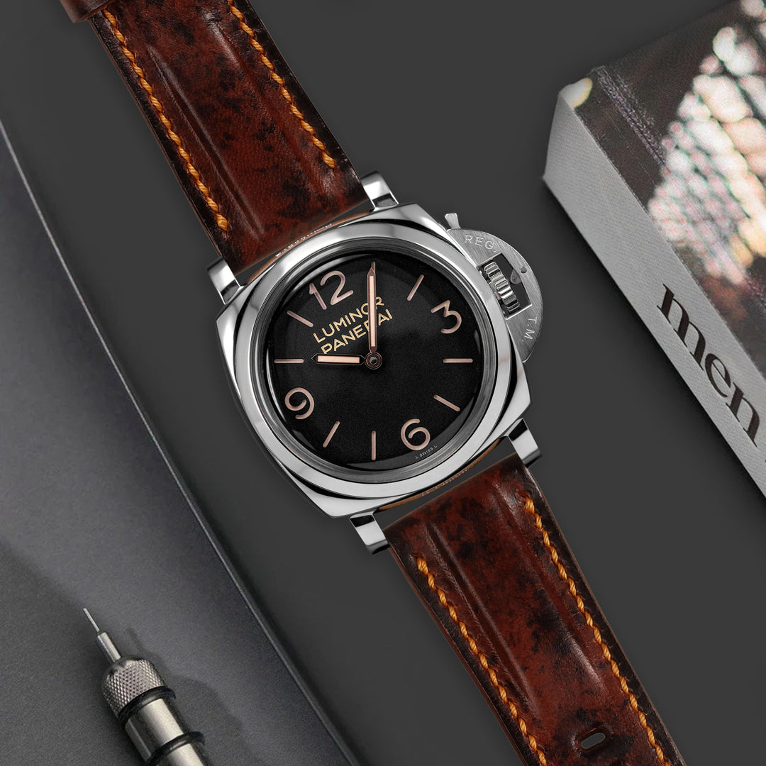 Panerai Luminor Straps - Brown Lanson – Liger Straps