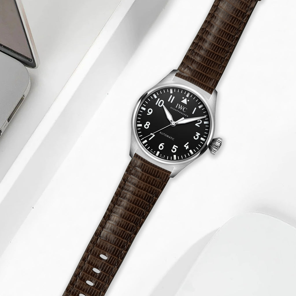 IWC Easx Change Straps - Lizard Chocolatini – Liger Straps