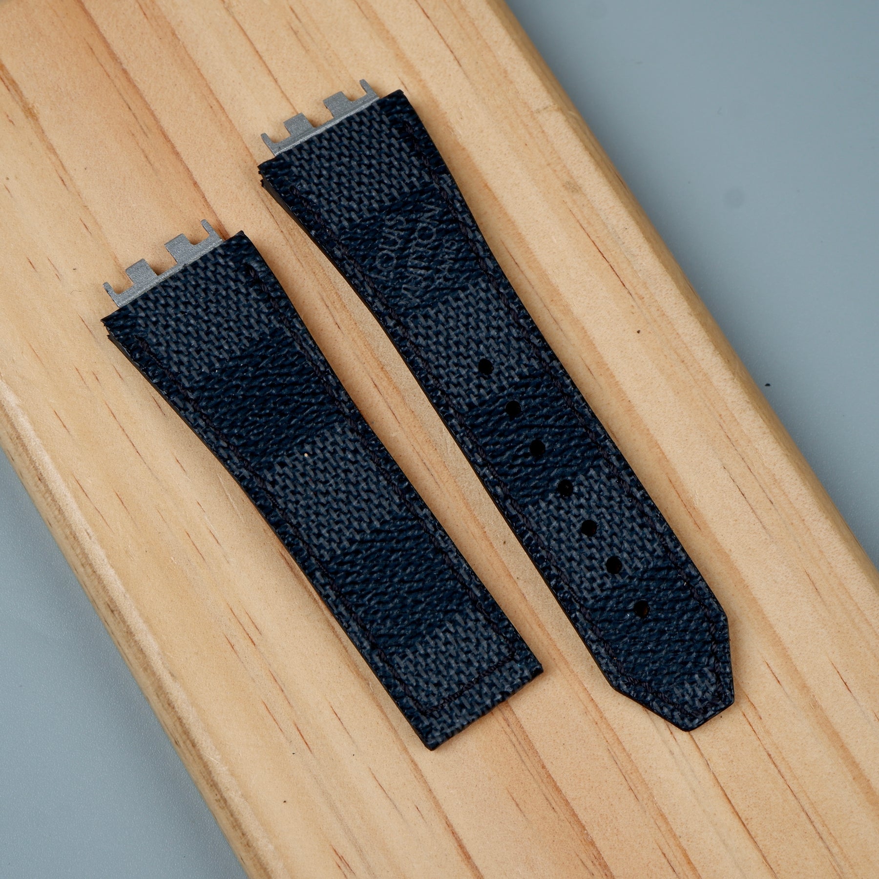 Hublot Straps - Louis Vuitton Graphite No Logo – Liger Straps