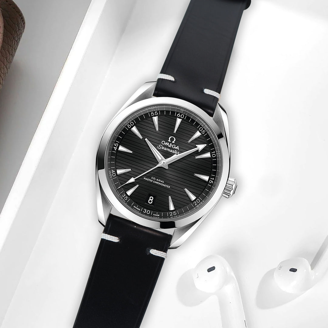 c*z様 OMEGA 純正ストラップ CUZ007461 アリゲーター 19mm Watch Straps Blue alligator leather strap with foldover clasp