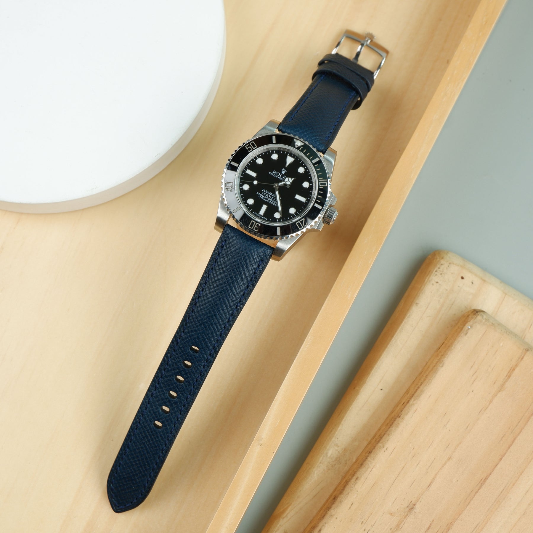 Patron Roulex Rolex Submariner Straps - Patron Navy Blue – Liger Straps