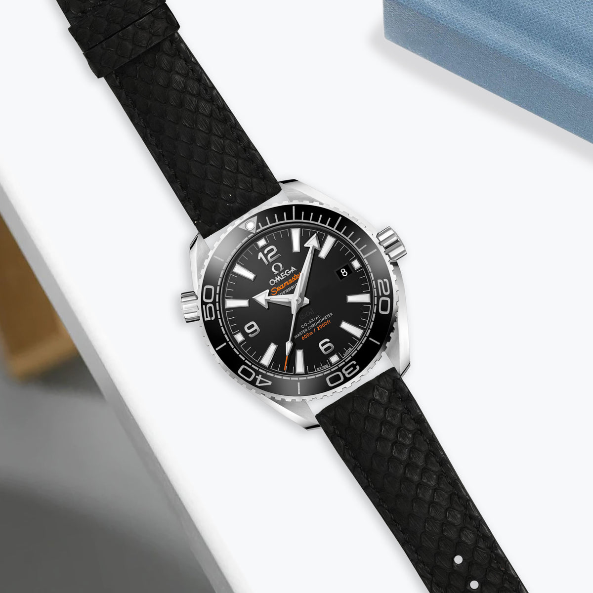 Omega Seamaster Planet Ocean Straps - Python Black – Liger Straps