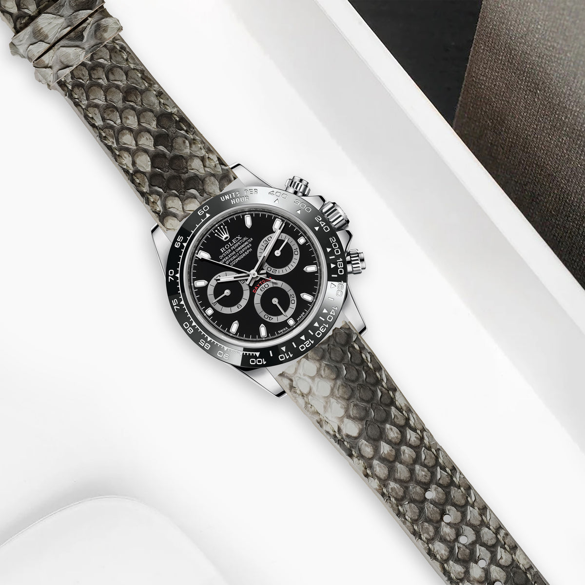 Rolex Daytona Straps - Python White – Liger Straps