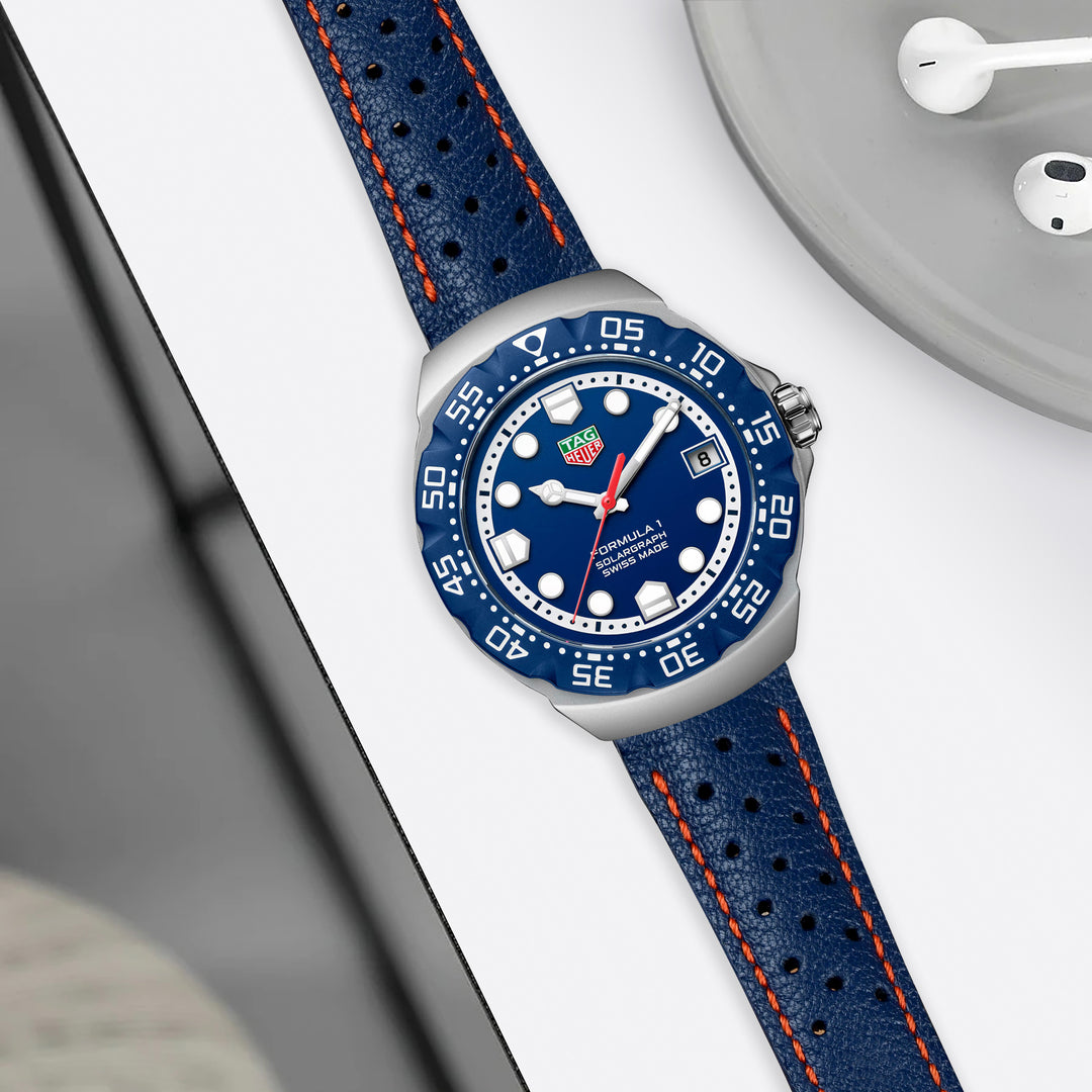 Tag Heuer Formula 1 Straps - Racing Navy Blue – Liger Straps