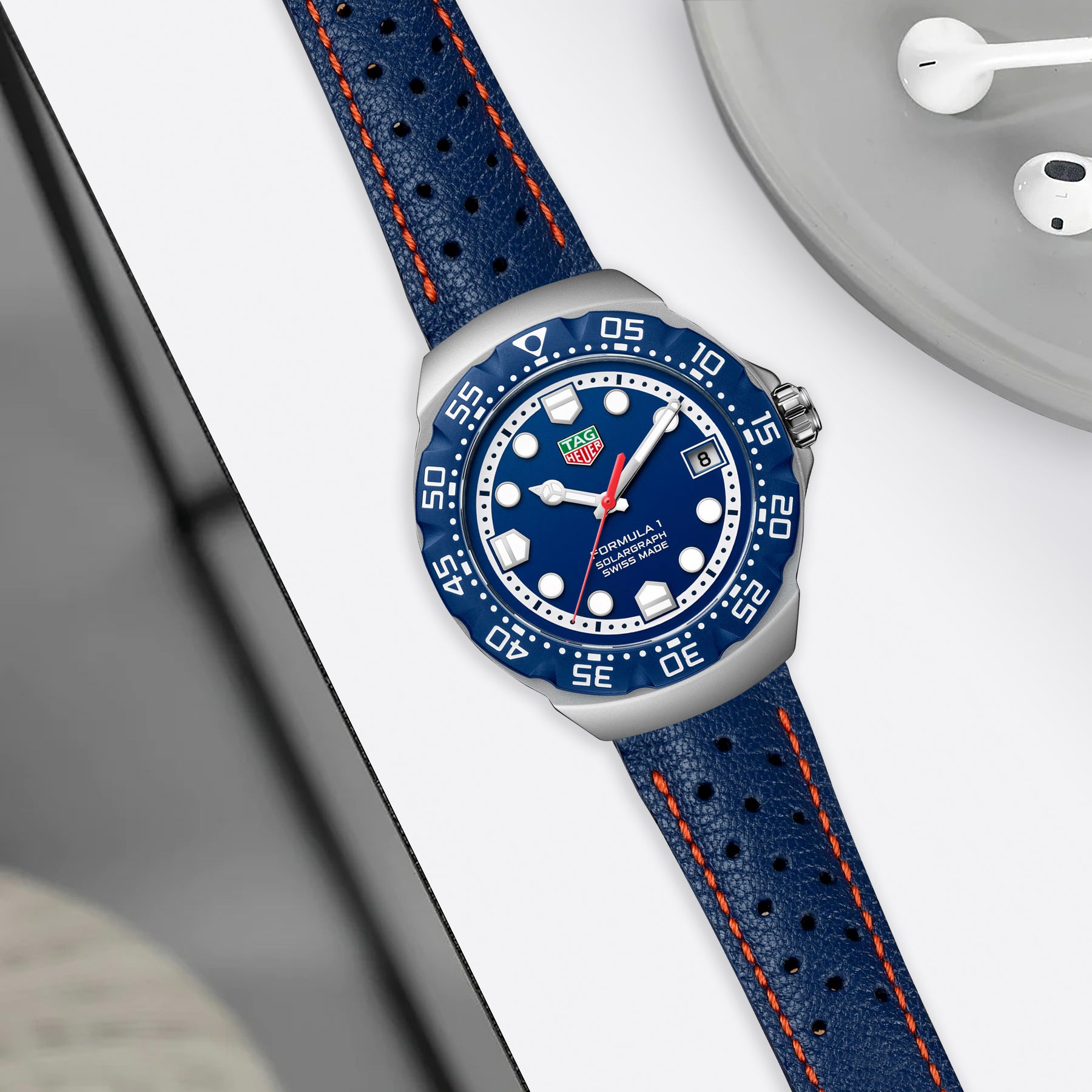 Tag Heuer Formula 1 Straps - Racing Navy Blue – Liger Straps