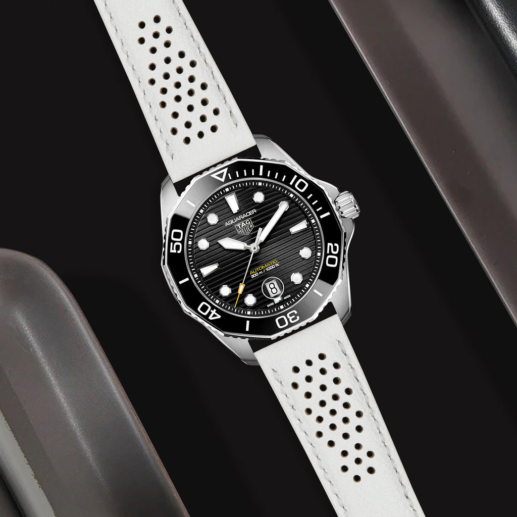 Tag Heuer Aquaracer Straps - Racing White – Liger Straps